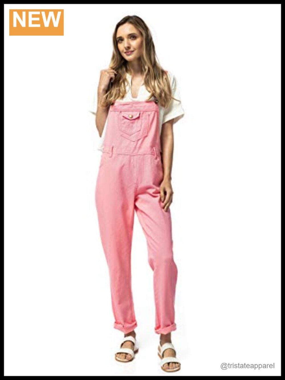 Vintage Wash Straight Leg Denim Overalls Adjustable Straps Cotton Casual